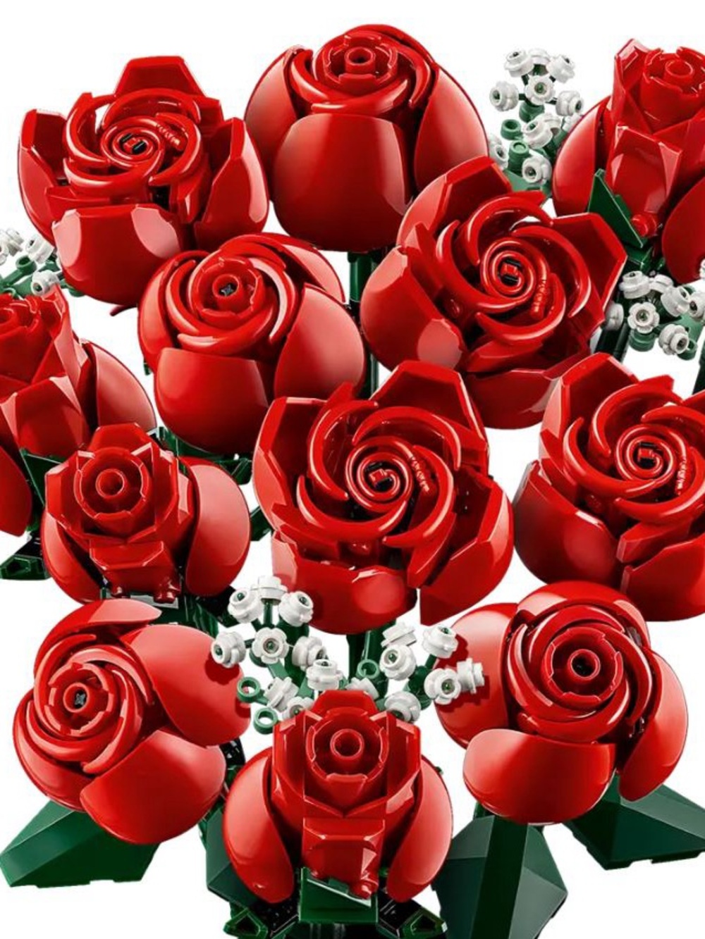 Pre-built Lego Red Rose Bouquet *No box or directions*
